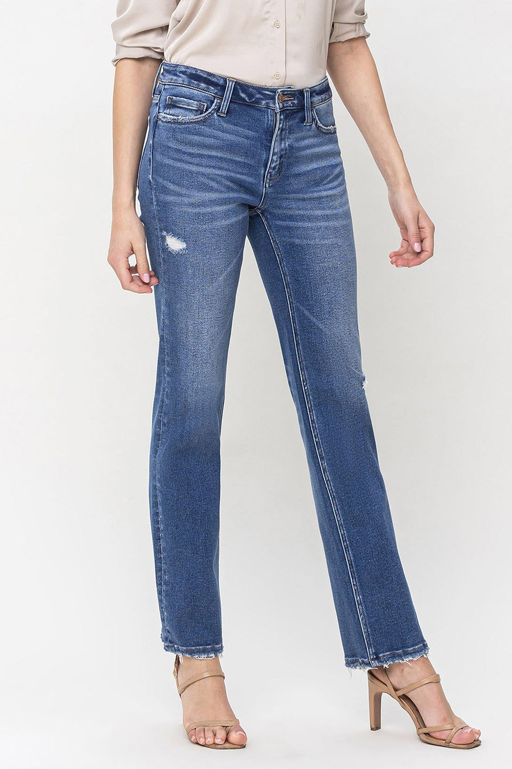 Flying Monkey Mid Rise Regular Straight Jeans-Jeans-Flying Monkey-Deja Nu Boutique, Women's Fashion Boutique in Lampasas, Texas