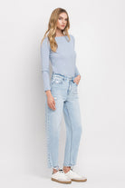 Flying Monkey Super High Rise Barrel Leg Jeans-Jeans-Flying Monkey-Deja Nu Boutique, Women's Fashion Boutique in Lampasas, Texas