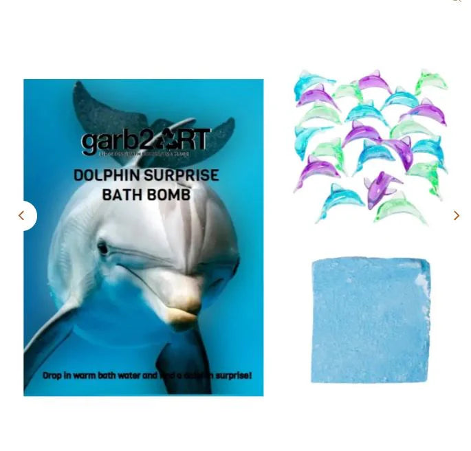 GARB2ART Dolphin Surprise Bath Bomb – Toy Inside!-Bath Bomb-GARB2ART-Deja Nu Boutique, Women's Fashion Boutique in Lampasas, Texas