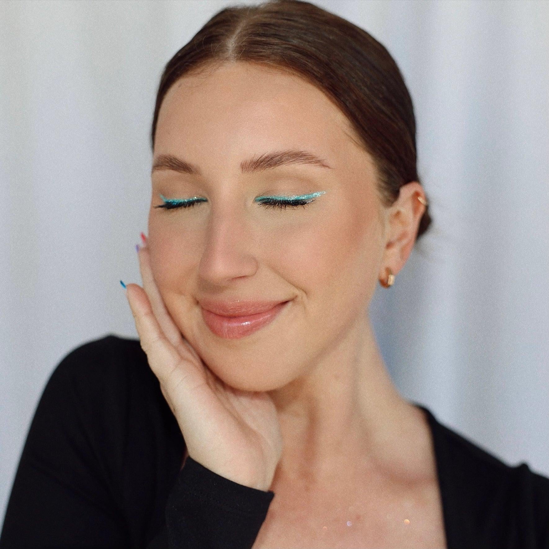 Galexie Glister Dazzle Fine Teal Glitter Gel - Hair, Face, Body Glitter Gel-Cosmetics-Galexie Glister-Deja Nu Boutique, Women's Fashion Boutique in Lampasas, Texas