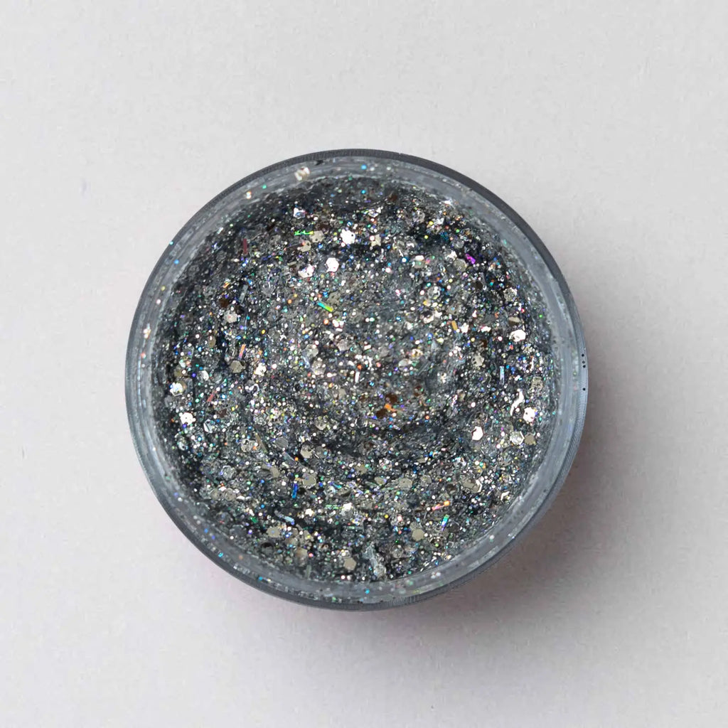 Galexie Glister Tinsel" Silver Glitter Gel - Hair Face And Body-Cosmetics-Galexie Glister-Deja Nu Boutique, Women's Fashion Boutique in Lampasas, Texas