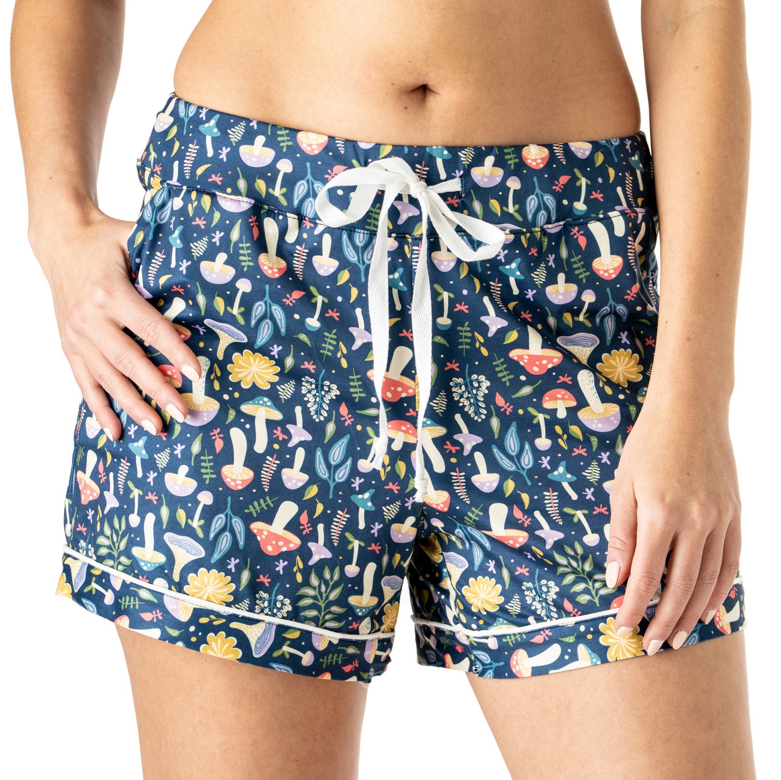Hello Mello® Down to Earth Pajama Shorts-Bottoms-Hello Mello-Deja Nu Boutique, Women's Fashion Boutique in Lampasas, Texas