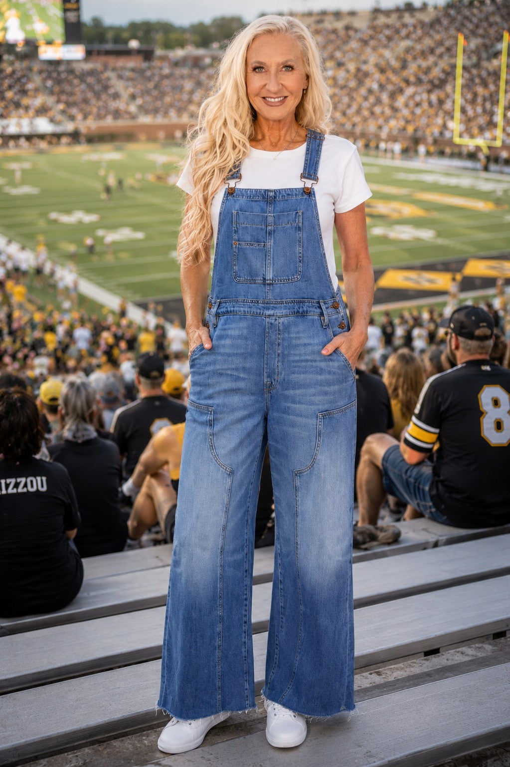 Hidden Dylan Medium Wash Super Soft Western Overall-overalls-Hidden-Deja Nu Boutique, Women's Fashion Boutique in Lampasas, Texas