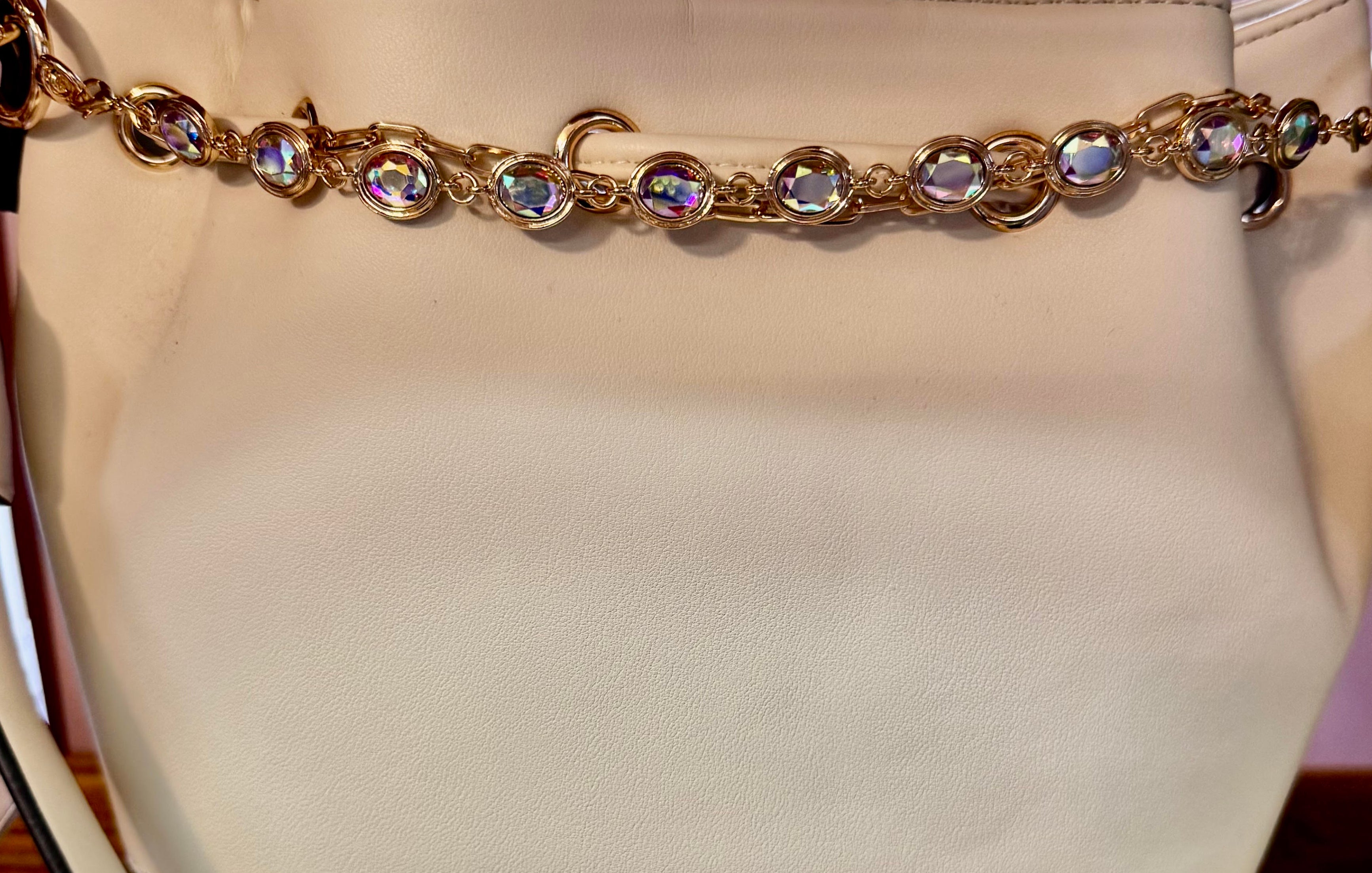 Iridescent Crystal Charm Strap – Glam Upgrade for Bags & Hats-Charm Strap-Deja Nu Tx-Deja Nu Boutique, Women's Fashion Boutique in Lampasas, Texas