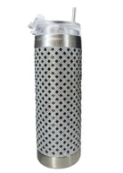 Jacqueline Kent Aristocrat Black And Silver Tumbler-Tumblers-Jacqueline Kent-Deja Nu Boutique, Women's Fashion Boutique in Lampasas, Texas