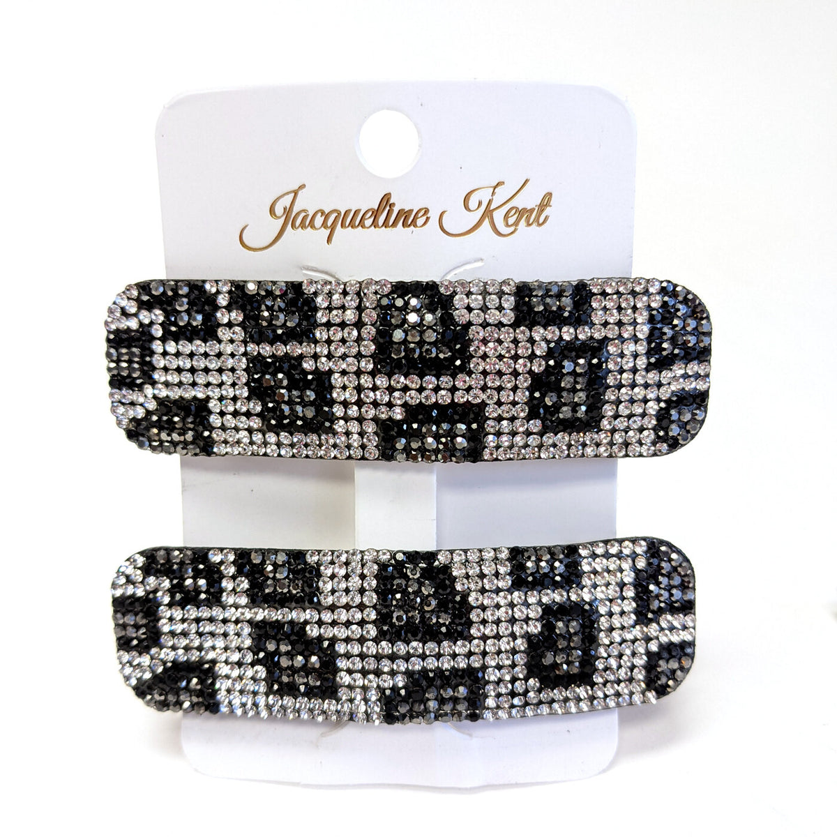 Jacqueline Kent Bubbles & Bling Hair Clips Snow Leopard Silver – Deja Nu Tx
