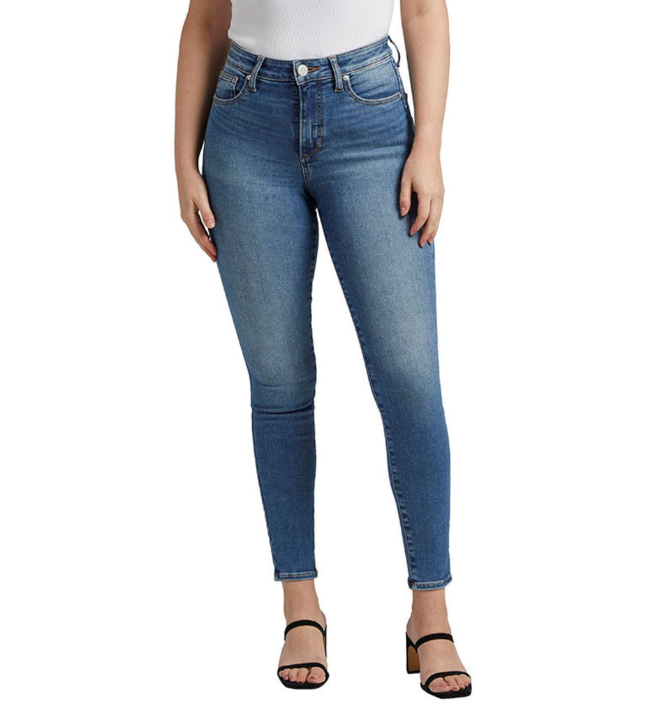 Jag Forever Stretch Fit High Rise Pull On Skinny Jean In Indigo Blue-Jeans-Jag-Deja Nu Boutique, Women's Fashion Boutique in Lampasas, Texas