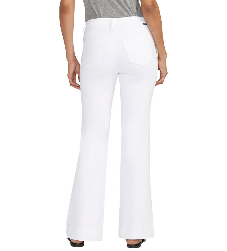 Jag Kait Mid Rise Flare White Jean-Jeans-Jag-Deja Nu Boutique, Women's Fashion Boutique in Lampasas, Texas