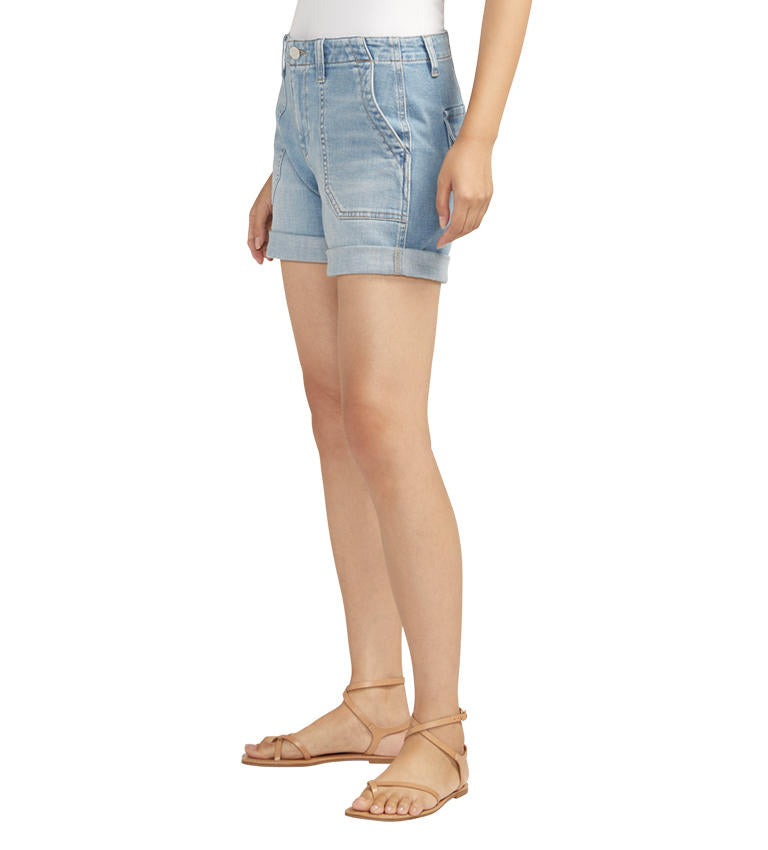 Jag Mid Rise Alex Safari Short In Nassau Blue-Shorts-Jag-Deja Nu Boutique, Women's Fashion Boutique in Lampasas, Texas