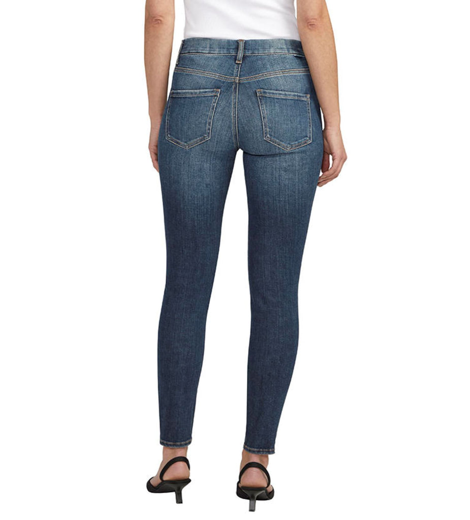 Jag Mid Rise Maya Skinny Pull On Jean In Night Flight Blue-Jeans-Jag-Deja Nu Boutique, Women's Fashion Boutique in Lampasas, Texas