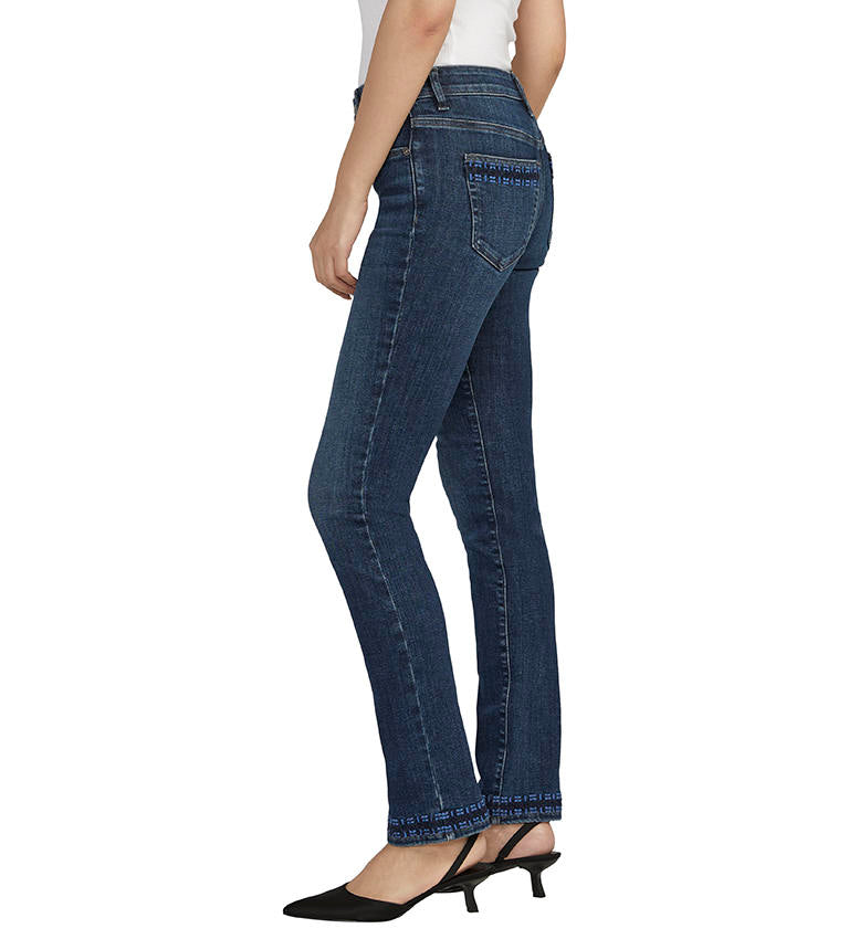 Jag Mid Rise Ruby Straight Pocket Embroidery In Night Owl-Jeans-Jag-Deja Nu Boutique, Women's Fashion Boutique in Lampasas, Texas