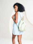 Jen & Co. Ari Vegan Convertible Sling Backpack – Black-Handbags, Wallets & Cases-Jen & Co.-Deja Nu Boutique, Women's Fashion Boutique in Lampasas, Texas