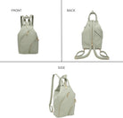 Jen & Co. Maura Vegan Diagonal Zipper Backpack – Black-Handbags, Wallets & Cases-Jen & Co.-Deja Nu Boutique, Women's Fashion Boutique in Lampasas, Texas