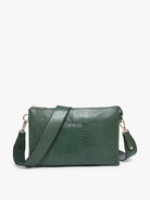 Jen & Co Izzy Lizard Crossbody With Chain Strap In Green-Handbags, Wallets & Cases-Jen & Co.-Deja Nu Boutique, Women's Fashion Boutique in Lampasas, Texas