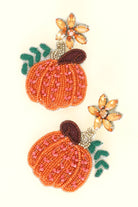 Jeweled Pumpkin Seed Bead Dangle Earrings-Earrings-Deja Nu Tx-Deja Nu Boutique, Women's Fashion Boutique in Lampasas, Texas