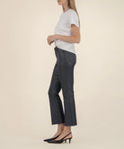 KUT FROM THE KLOTH Kelsey High Rise Ankle Flare with Raw Hem in Silver Bell-Jeans-Kut from the Kloth-Deja Nu Boutique, Women's Fashion Boutique in Lampasas, Texas