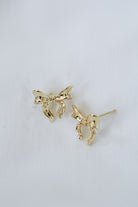 Kinsey Designs LOVA Bow Earrings In Gold-Earrings-Kinsey Designs-Deja Nu Boutique, Women's Fashion Boutique in Lampasas, Texas