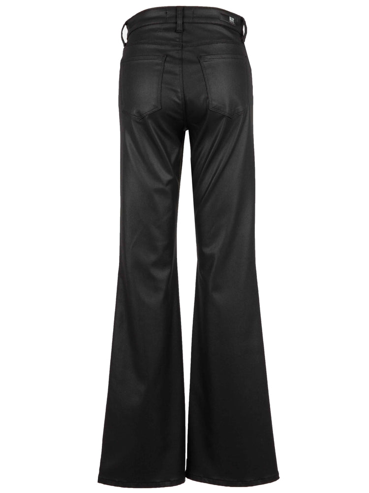Kut From The Kloth Ana High Rise Fab Ab Flare-Baby Dn All Over Black Coated-Jeans-Kut from the Kloth-Deja Nu Boutique, Women's Fashion Boutique in Lampasas, Texas