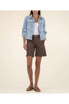 Kut From The Kloth Bailey Button Front Denim Jacket – Light Wash-Jackets-Kut from the Kloth-Deja Nu Boutique, Women's Fashion Boutique in Lampasas, Texas