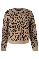 Kut From The Kloth Gisela Animal Print Pullover Sweater-Sweaters-Kut from the Kloth-Deja Nu Boutique, Women's Fashion Boutique in Lampasas, Texas
