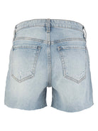 Kut From The Kloth Jane High Rise Long Short With Raw Hem In Deep-Shorts-Kut from the Kloth-Deja Nu Boutique, Women's Fashion Boutique in Lampasas, Texas