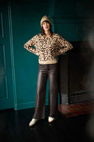 Kut From The Kloth Gisela Animal Print Pullover Sweater-Sweaters-Kut from the Kloth-Deja Nu Boutique, Women's Fashion Boutique in Lampasas, Texas