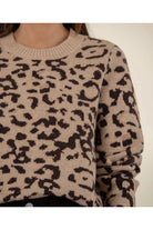 Kut From The Kloth Gisela Animal Print Pullover Sweater-Sweaters-Kut from the Kloth-Deja Nu Boutique, Women's Fashion Boutique in Lampasas, Texas