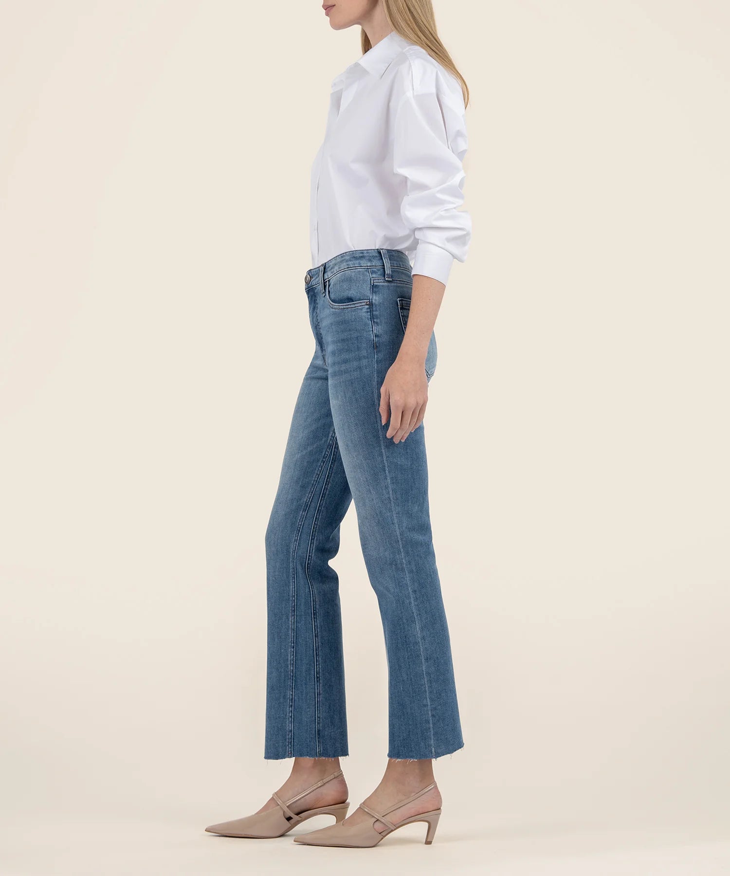 Kut From The Kloth Kelsey High Rise FAB AB Ankle Flare Inset Leg-Jeans-Kut from the Kloth-Deja Nu Boutique, Women's Fashion Boutique in Lampasas, Texas