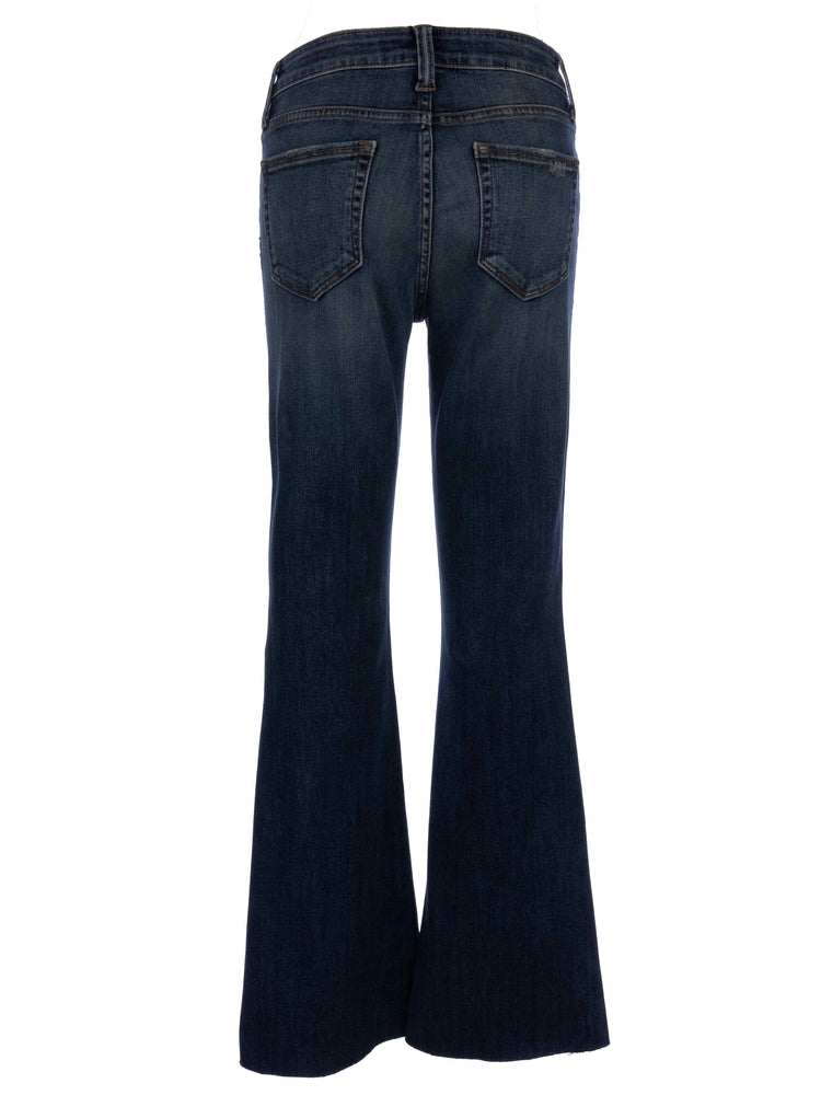 Kut From The Kloth Stella High Rise Fab Ab Flare With Raw Hem In Decent-Jeans-Kut from the Kloth-Deja Nu Boutique, Women's Fashion Boutique in Lampasas, Texas