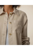 Kut from the Kloth Bellamy Linen Jacket – Sand-Jackets-Kut from the Kloth-Deja Nu Boutique, Women's Fashion Boutique in Lampasas, Texas