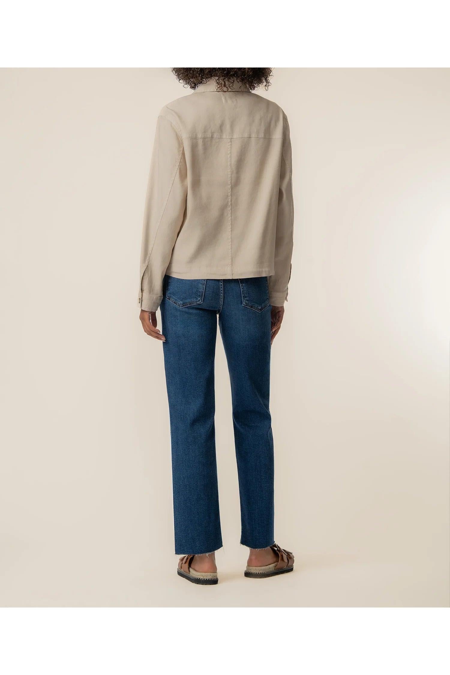 Kut from the Kloth Bellamy Linen Jacket – Sand-Jackets-Kut from the Kloth-Deja Nu Boutique, Women's Fashion Boutique in Lampasas, Texas