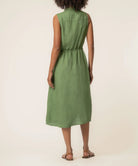 Kut from the Kloth Bowie Linen Button Down Dress – Olive-Dresses-Kut from the Kloth-Deja Nu Boutique, Women's Fashion Boutique in Lampasas, Texas