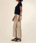 Kut from the Kloth Charlotte High Rise Wide Leg in Gold-Jeans-Kut from the Kloth-Deja Nu Boutique, Women's Fashion Boutique in Lampasas, Texas