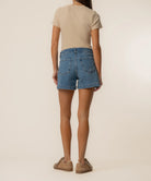 Kut from the Kloth Jane High Rise Denim Shorts – Vibes Wash-Shorts-Kut from the Kloth-Deja Nu Boutique, Women's Fashion Boutique in Lampasas, Texas