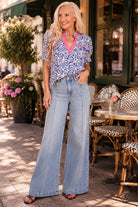Kut from the Kloth Jodi High Rise Front Princess Seam Clean Finish Jean – Corel Straight-Jeans-Kut from the Kloth-Deja Nu Boutique, Women's Fashion Boutique in Lampasas, Texas
