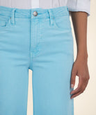 Kut from the Kloth Meg High Rise Fab AB Wide Leg Raw Hem – Capri Blue-Jeans-Kut from the Kloth-Deja Nu Boutique, Women's Fashion Boutique in Lampasas, Texas