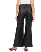 Kut from the Kloth Meg High Rise Fab Ab Wide Leg Jeans In Black Coated-Jeans-Kut from the Kloth-Deja Nu Boutique, Women's Fashion Boutique in Lampasas, Texas