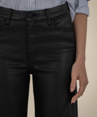 Kut from the Kloth Meg High Rise Fab Ab Wide Leg Jeans In Black Coated-Jeans-Kut from the Kloth-Deja Nu Boutique, Women's Fashion Boutique in Lampasas, Texas