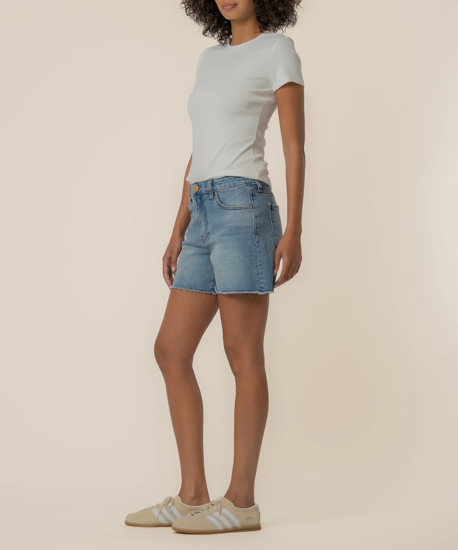 Kut from the Kloth Jane High Rise Long Short in Whiz-Shorts-Kut from the Kloth-Deja Nu Boutique, Women's Fashion Boutique in Lampasas, Texas