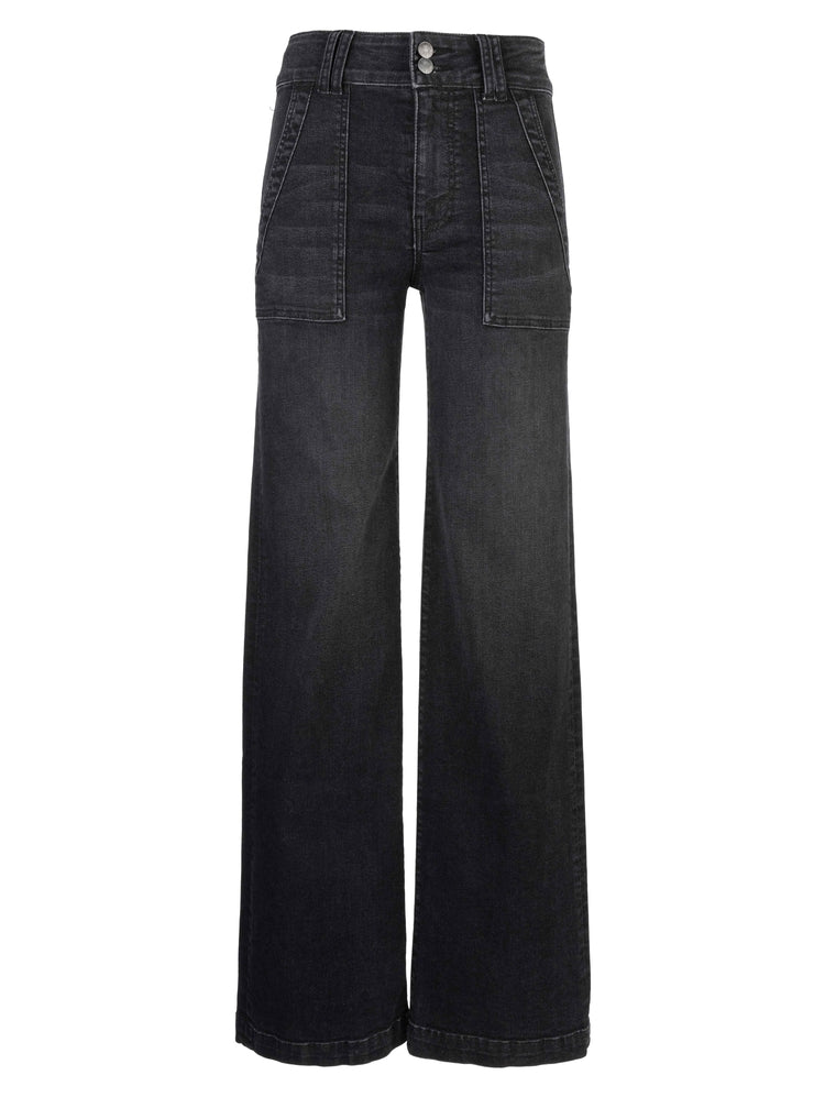 Kut from the Kloth Jodi High Rise Wide Leg Jeans in Aware Black Base-Jeans-Kut from the Kloth-Deja Nu Boutique, Women's Fashion Boutique in Lampasas, Texas