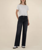 Kut from the Kloth Jodi High Rise Wide Leg Jeans in Aware Black Base-Jeans-Kut from the Kloth-Deja Nu Boutique, Women's Fashion Boutique in Lampasas, Texas