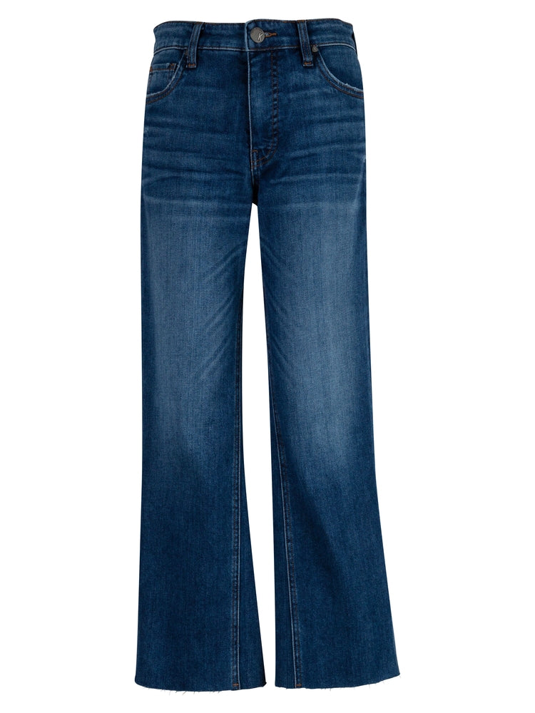 Kut from the Kloth Kelsey High Rise Fab Ab Ankle Flare Jeans – Royal Denim-Jeans-Kut from the Kloth-Deja Nu Boutique, Women's Fashion Boutique in Lampasas, Texas