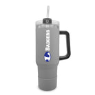 Lampasas Badgers 40oz. Travel Tumbler With Handle And Straw-Tumblers-The Fanatic Group-Deja Nu Boutique, Women's Fashion Boutique in Lampasas, Texas