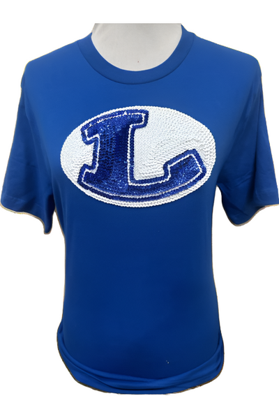 lil soft tennis emblem T-shirt (Blue) L ミュージシャン lil soft