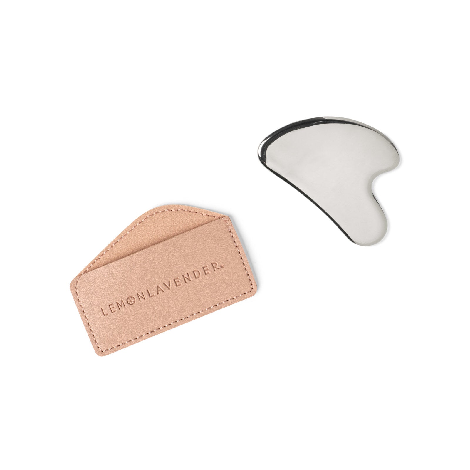 Lemon Lavender® Oh My Gua Sha Stainless Steel Facial Tool with Travel Sleeve-Skin Care Tools-Lemon Lavender-Deja Nu Boutique, Women's Fashion Boutique in Lampasas, Texas