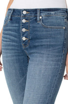 Liverpool Abby High Rise Ankle Skinny With Exposed Button And Cut In Perry-Bottoms-Liverpool-Deja Nu Boutique, Women's Fashion Boutique in Lampasas, Texas