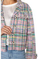 Liverpool Button Front Boxy Shacket In Tea Rose Multi-Jackets-Liverpool-Deja Nu Boutique, Women's Fashion Boutique in Lampasas, Texas