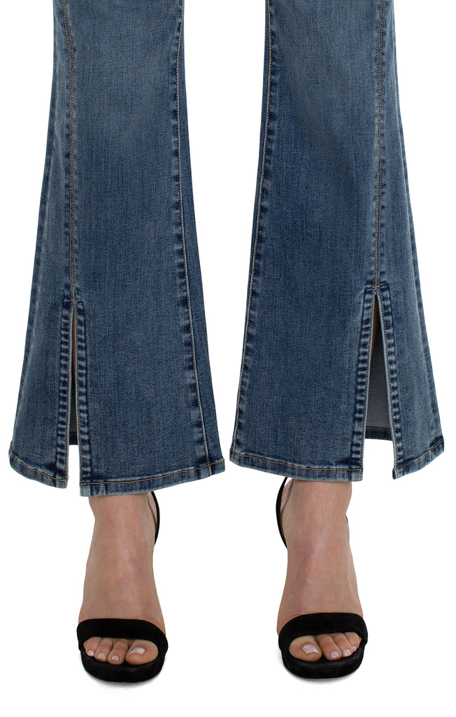 Liverpool Hannah Flare Seamed With Front Slit In Tulane-Jeans-Liverpool-Deja Nu Boutique, Women's Fashion Boutique in Lampasas, Texas