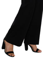 Liverpool Kelsey Wide Leg Knit Trousers In Black-trousers-Liverpool-Deja Nu Boutique, Women's Fashion Boutique in Lampasas, Texas