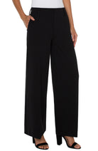 Liverpool Kelsey Wide Leg Knit Trousers In Black-trousers-Liverpool-Deja Nu Boutique, Women's Fashion Boutique in Lampasas, Texas